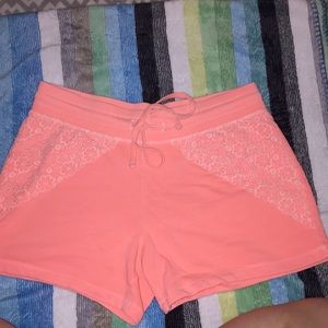 Mossimo pink shorts with lace size small